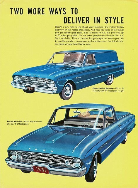 1961 Ford Falcon XK Commercial Panel Van and Utility